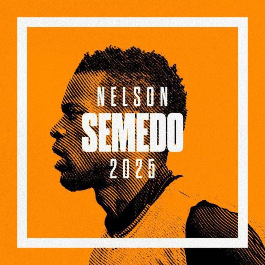El lateral portugués, Nelson Semedo, renovó su contrato con el Wolves hasta 2025.