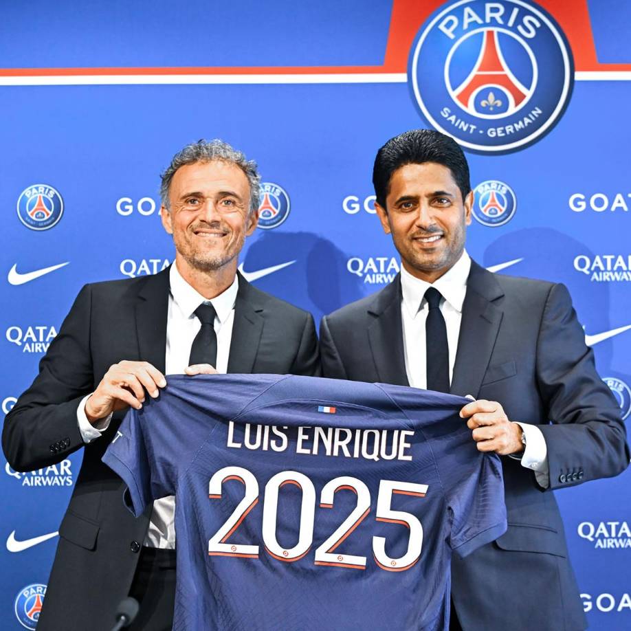 Luis Enrique Martínez, exentrenador del Barcelona y exseleccionador de España, fue presentado como nuevo técnico del PSG, en sustitución de Christophe Galtier, con la misión principalmente de dar al club francés su ansiada primera Champions League.