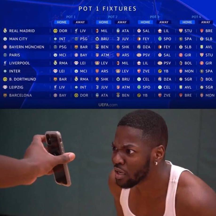 Destrozan al Barcelona: los jocosos memes tras sorteo de la nueva Champions