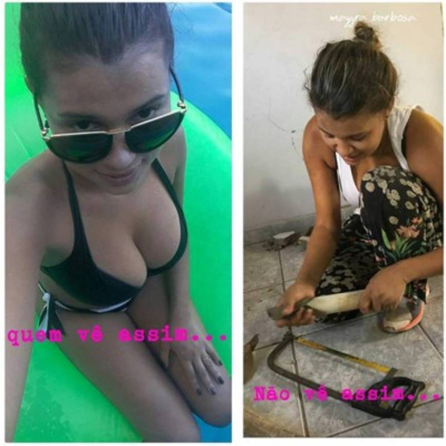 La muchacha no se avergüenza y espera que la acepten tal y como es.