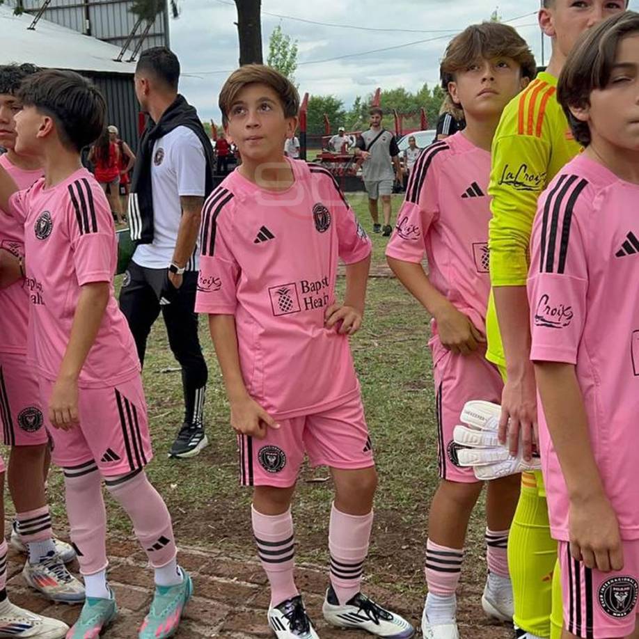Thiago Messi llegó en compañía del equipo Sub-12 del Inter Miami a disputar un torneo que año a año organiza Newell’s, el club donde Leo dio sus primeros pasos como futbolista federado.