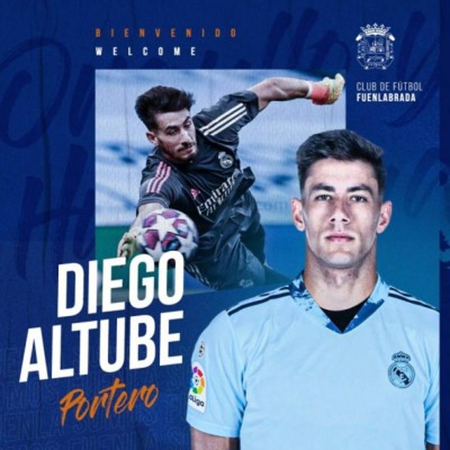 El Real Madrid cede a Diego Altube al Fuenlabrada. El portero jugará la próxima temporada con los Azulones, después de que ambos conjuntos hayan llegado a un acuerdo para su cesión hasta el final del curso 2021-22.<br/> <br/>El guardameta madrileño, de 21 años y 1,88 metros, fue un asiduo de las convocatorias del primer equipo de Zinedine Zidane como tercer portero, y ahora se convierte en la primera incorporación estival del conjunto de Segunda División.