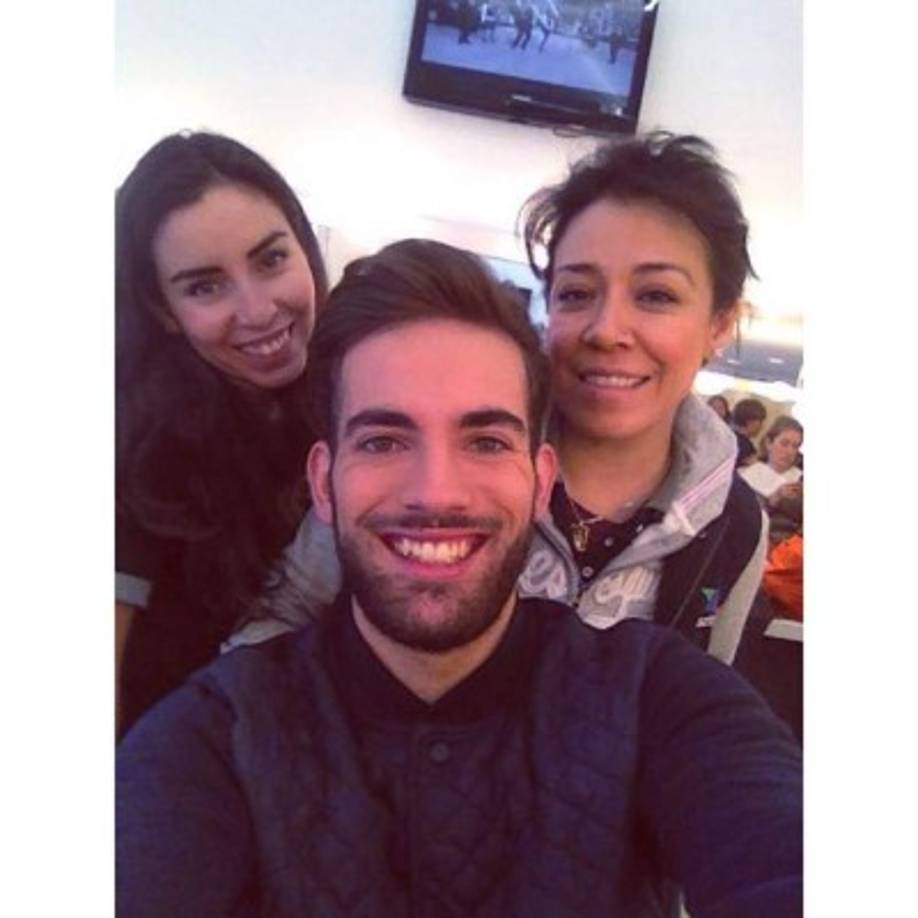 Además compartía fotografías con sus compañeros de trabajo.