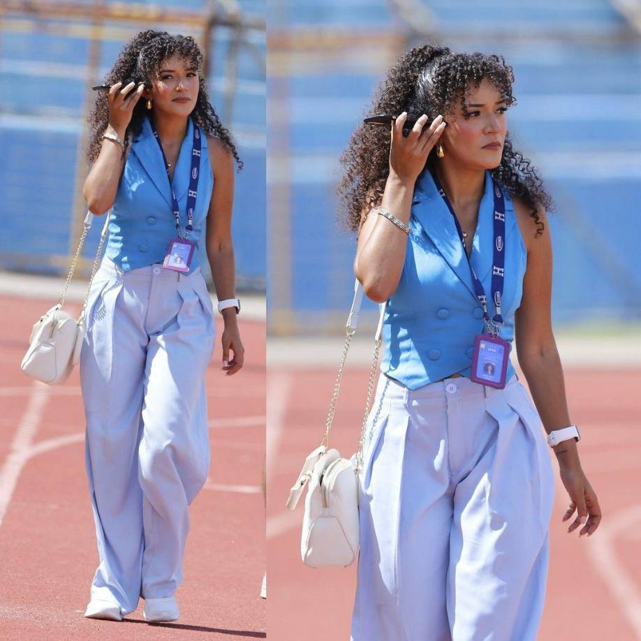 Esta comunicadora se ha convertido en el rostro que en cancha representa a Fox Sports para el duelo de este viernes 15 de noviembre en el estadio Morazán de San Pedro Sula.