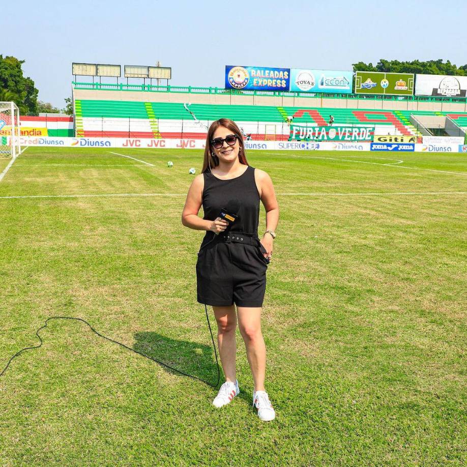 Karla López: La joven periodista hondureña estuvo trabajando en el estadio Yankel Rosenthal en el Marathón vs UPN.