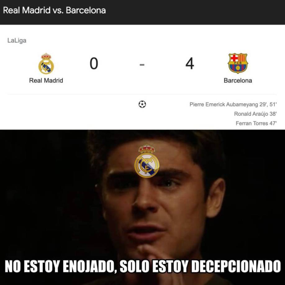 Siguen las burlas: Los otros memes que no se han visto tras el Real Madrid - Barcelona