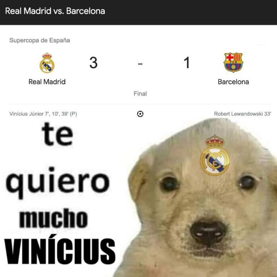 Memes destrozan al Barcelona tras paliza en la final ante Real Madrid