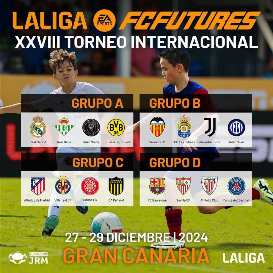 Además, el torneo se celebrará en España, concretamente en la Ciudad Deportiva de Maspalomas en Gran Canaria, del 27 al 29 de diciembre. Así quedaron encuadrados los grupos.