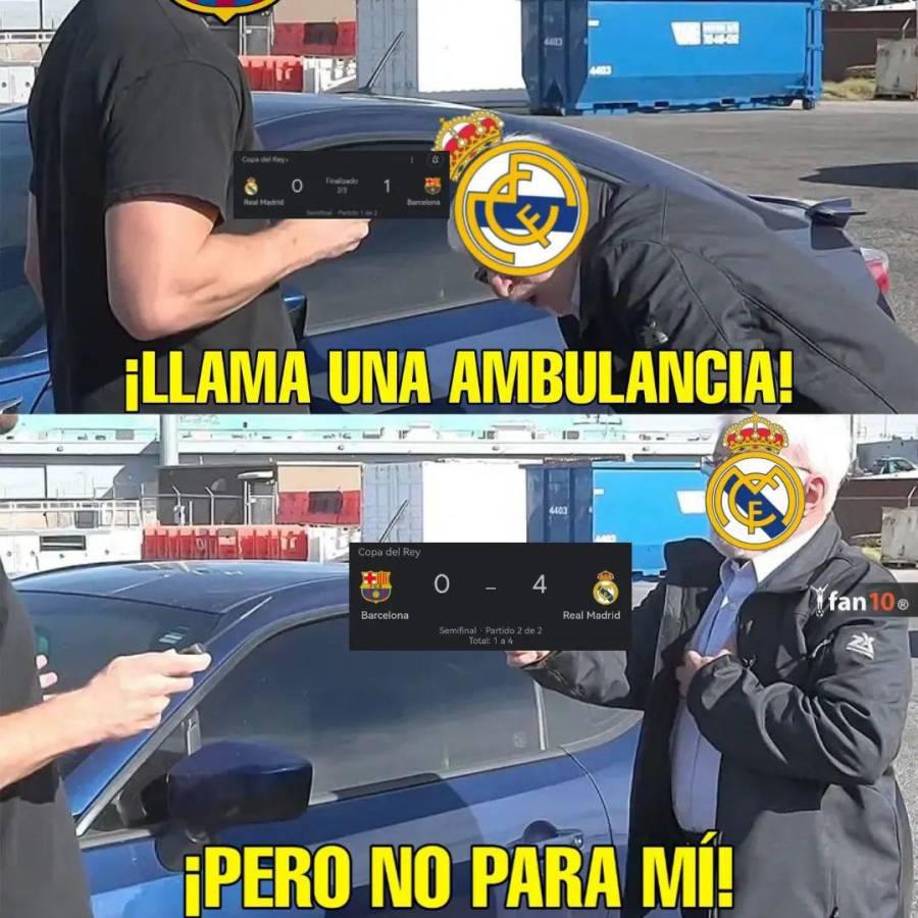 Los crueles memes que destrozan al Barcelona tras la paliza del Madrid
