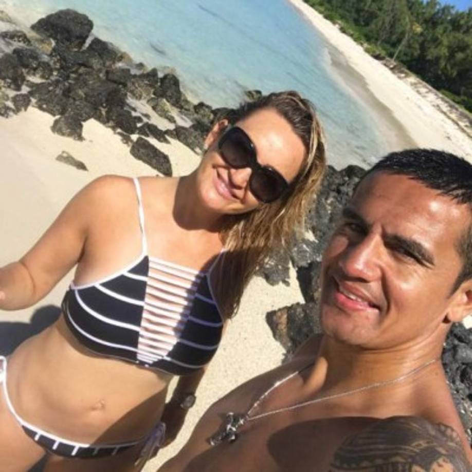 Rebekah Cahill es la esposa del goleador Tim Cahill, que juega en el Melbourne City de Australia.
