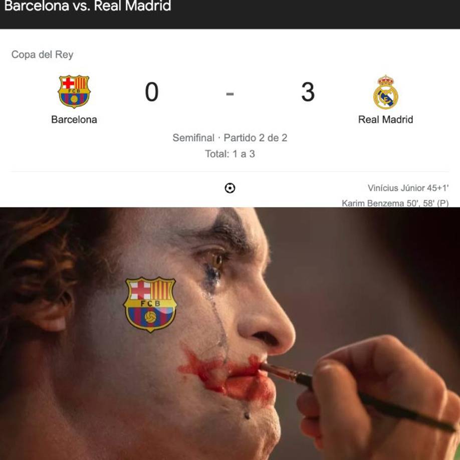 Los crueles memes que destrozan al Barcelona tras la paliza del Madrid