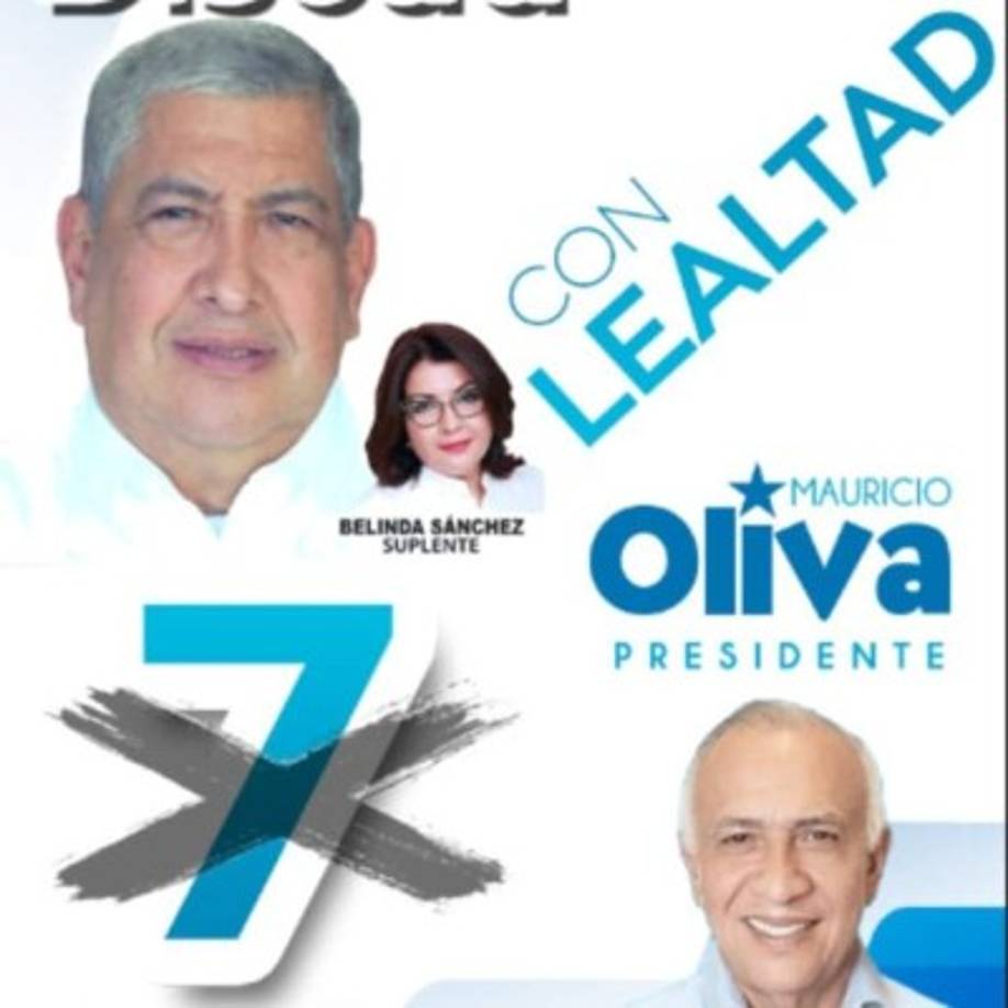 Discua se ha caracterizado por ser un bastión nacionalista en el departamento. Integra la planilla de Mauricio Oliva.