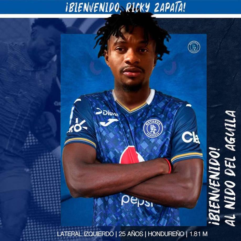Ricky Zapata: Lateral por la banda izquierda que fue anunciado como fichaje del Motagua, llega procedente de la Real Sociedad. 