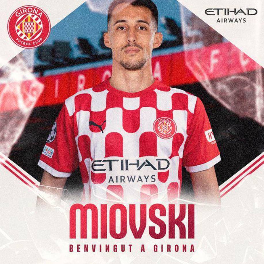 OFICIAL / El Girona anunció que Bojan Miovski es nuevo jugador del equipo dirigido por Míchel Sánchez procedente del Aberdeen de Escocia.