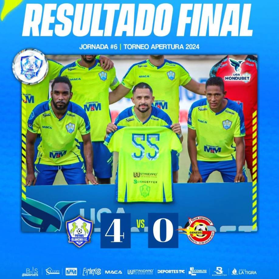 Los futbolistas del Olancho FC posaron con la camisa que utilizaba Julio Hernández en la previa de su juego ante Génesis.