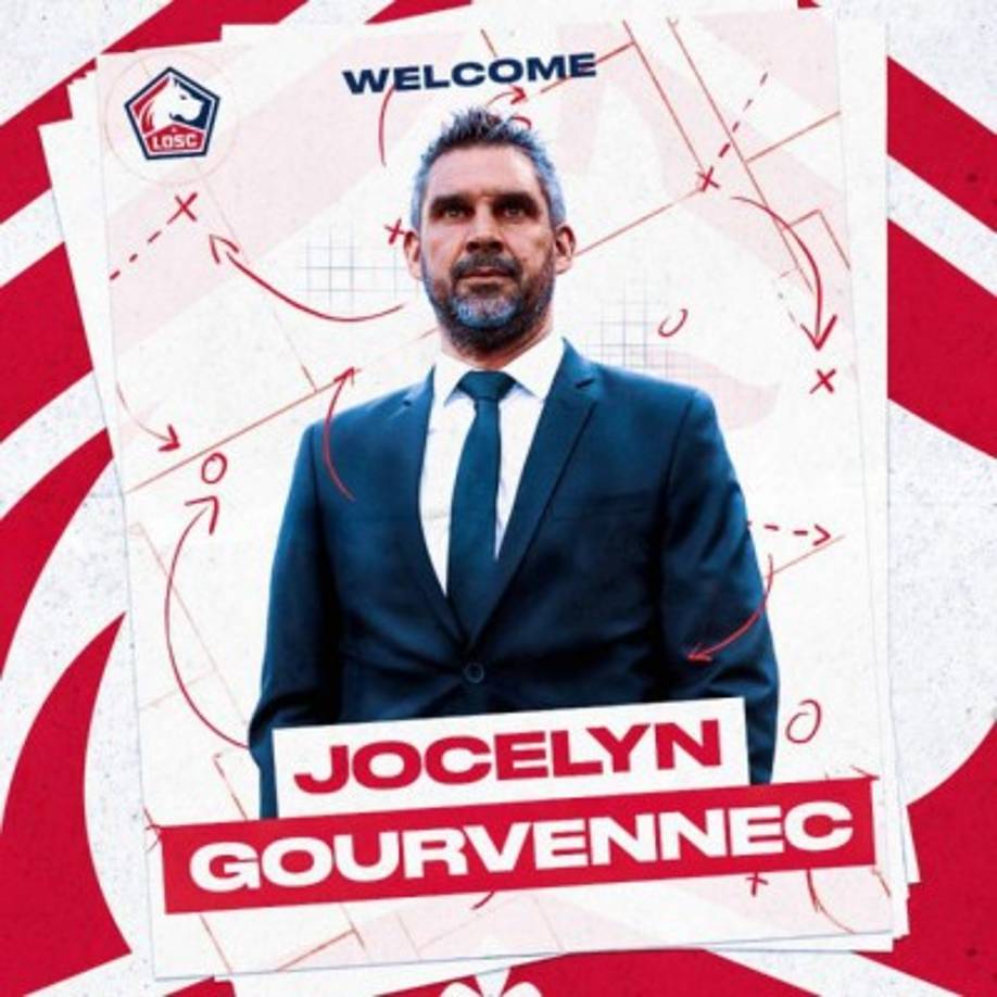 El francés Jocelyn Gourvennec ha sido nombrado como el nuevo entrenador del Lille, vigente campeón de la Liga de Francia. Foto Twitter Lille.