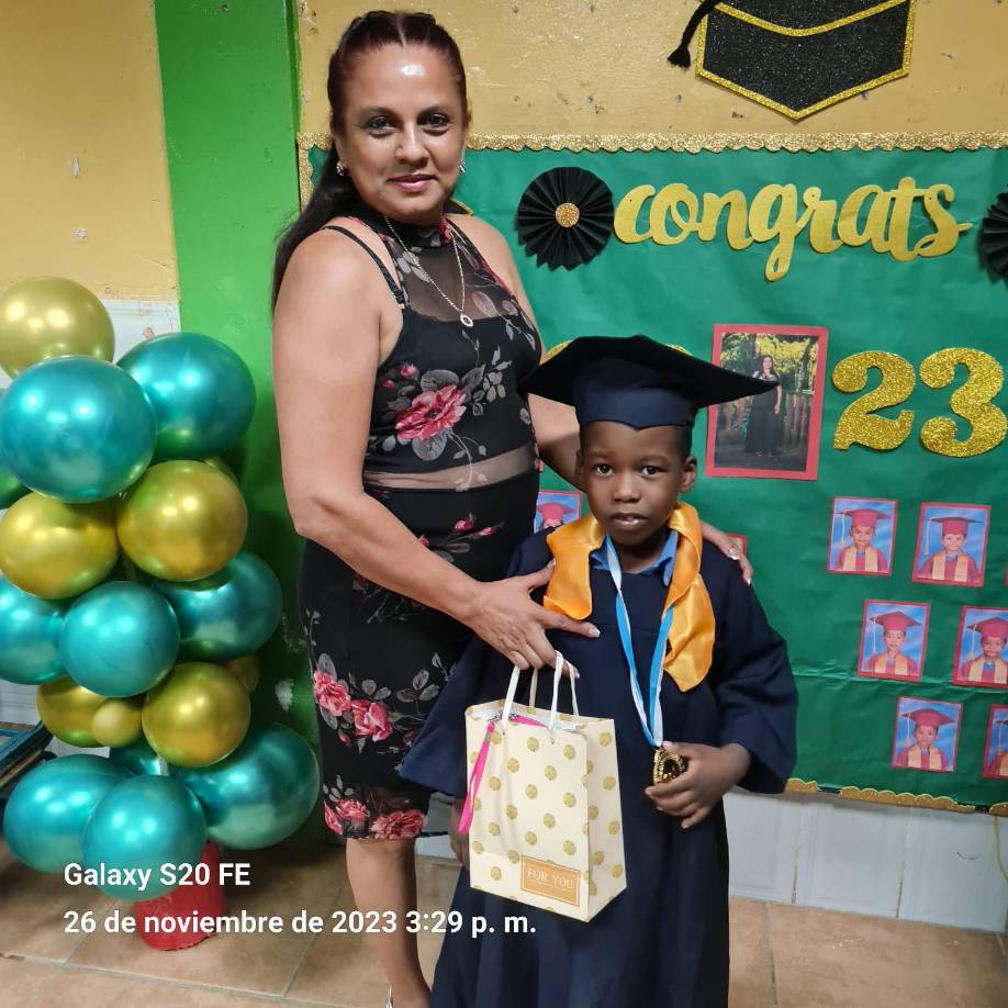 Ian Jaasiel Suazo ha llegado junto a su madre a los actos de clausura 2023.