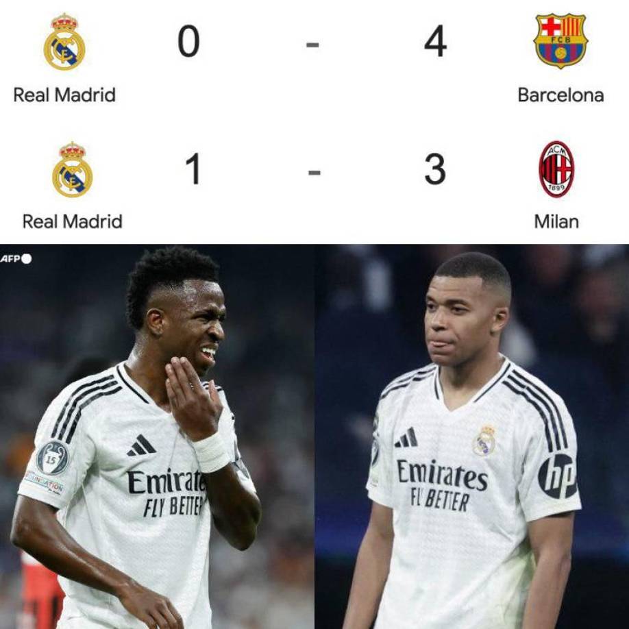 Mbappé, víctima: Memes destrozan al Real Madrid tras derrota ante Milan