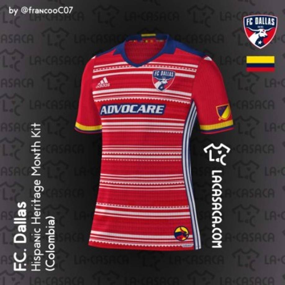 La camiseta del FC Dallas, donde juega el hondureño Maynor Figueroa, representará a Colombia por el técnico Óscar Pareja.