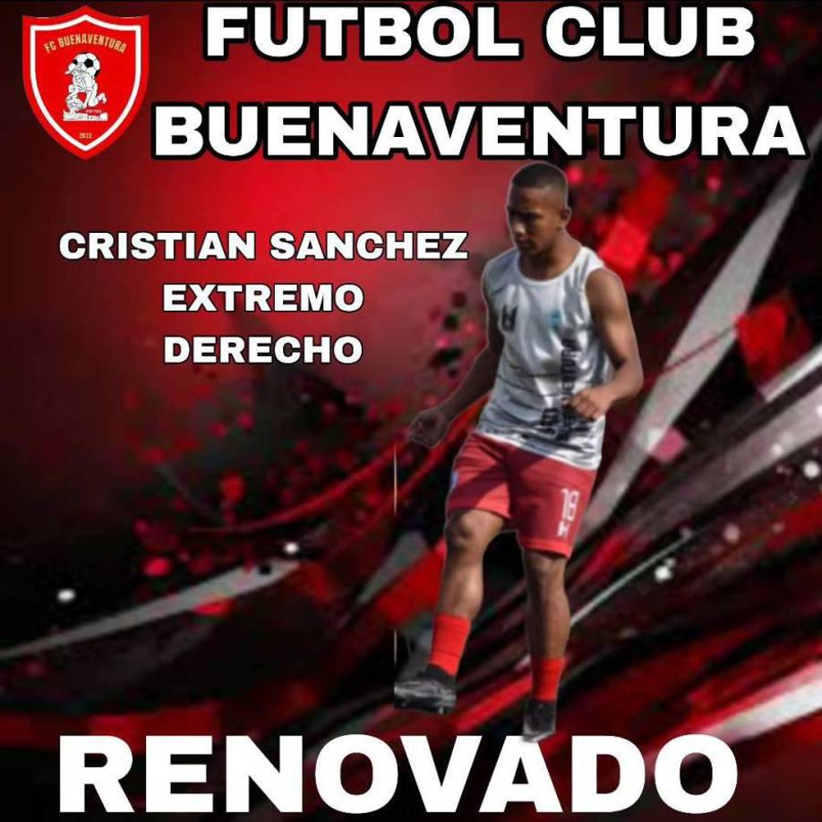 El extremo derecho Cristian Sánchez continuará en el equipo de El Pedernal, Francisco Morazán.