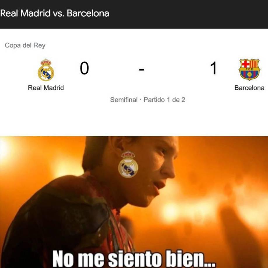 Burlas: Memes destrozan al Madrid tras perder ante Barcelona