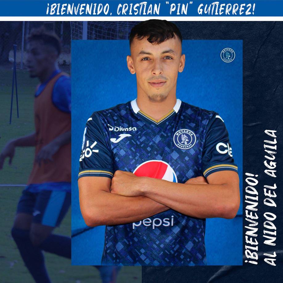 El Motagua anunció el fichaje del jugador hondureño Cristian “Pin” Gutiérrez, llega procedente del Juticalpa FC de la Liga de Ascenso. 