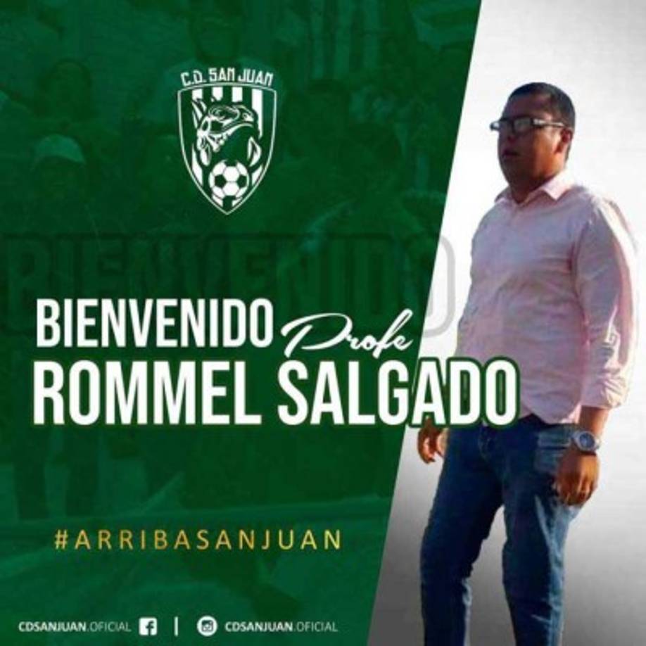 Rommel Salgado: Ha sido anunciado como nuevo entrenador del San Juan de Quimistán de la segunda división. En la campaña pasada dirigió al Villanueva FC.<br/>