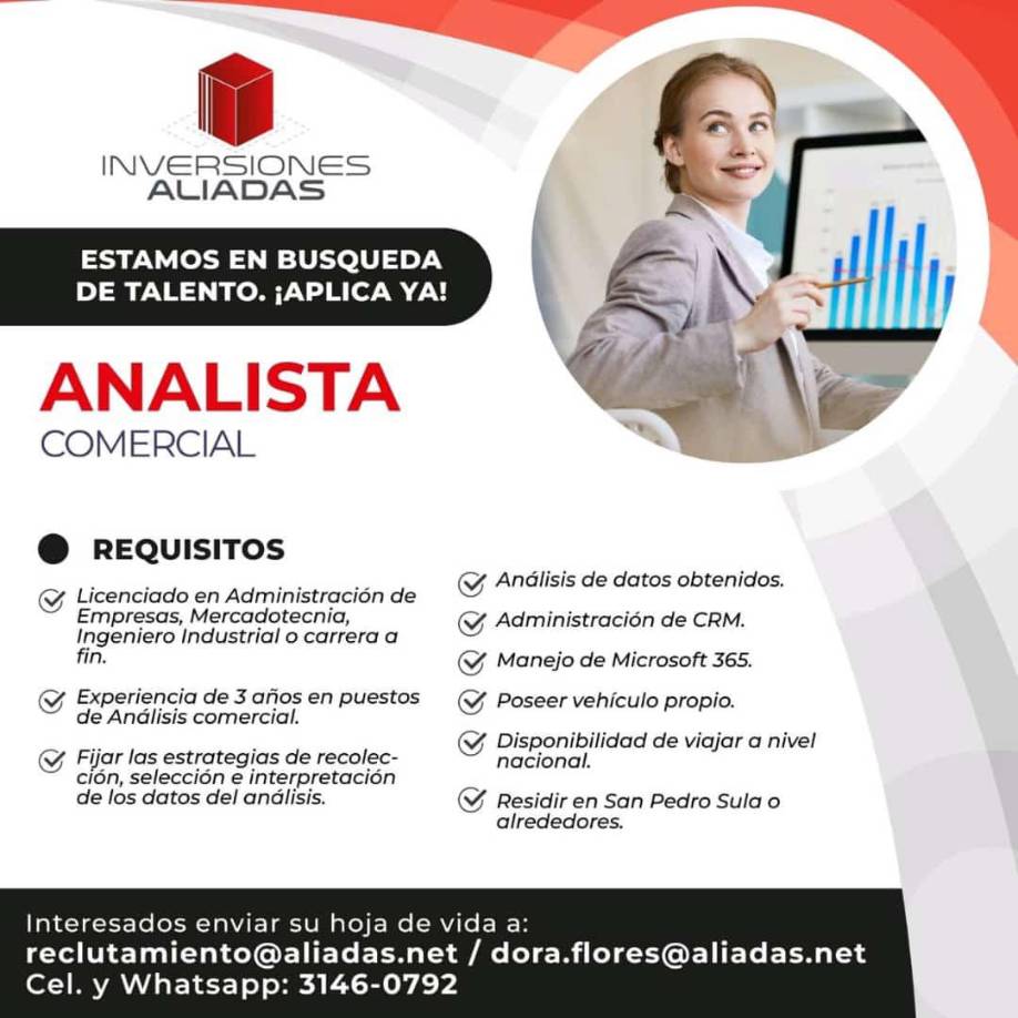Vacante disponible en Inversiones Aliadas.