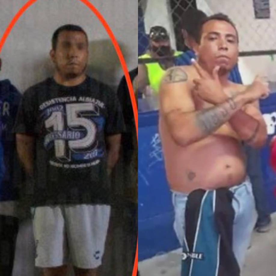 Otro de los individuos que ha sido detenido luego de participar en los actos de violencia. 