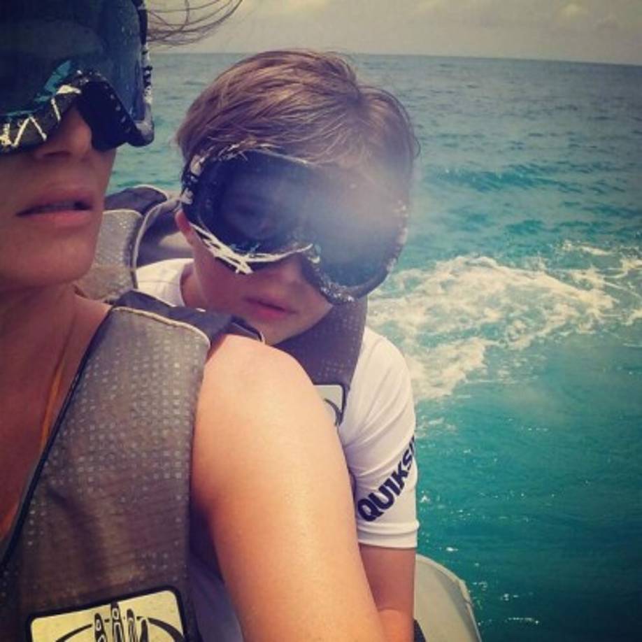 Melania también registró las aventuras con su único hijo, Barron Trump, de diez años.