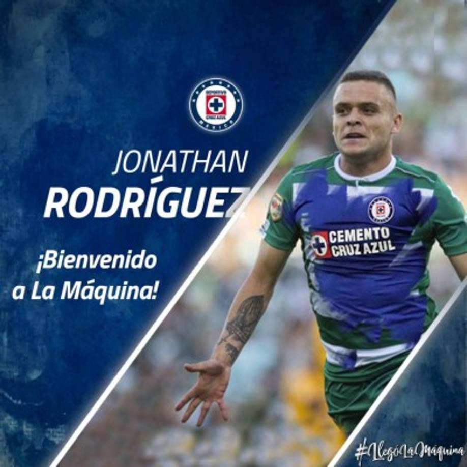 El Cruz Azul hizo oficial la llegada a sus filas del delantero uruguayo Jonathan Rodríguez, procedente de Santos Laguna, como refuerzo para el Torneo Clausura 2019 de la Liga MX. Rechazó propuestas para irse a Europa, específicamente España, para fichar por la Máquina.