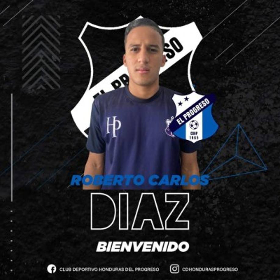 Roberto Carlos Diaz: Lateral por la banda izquierda de 19 años de edad que reforzará al Honduras Progreso.<br/><br/>