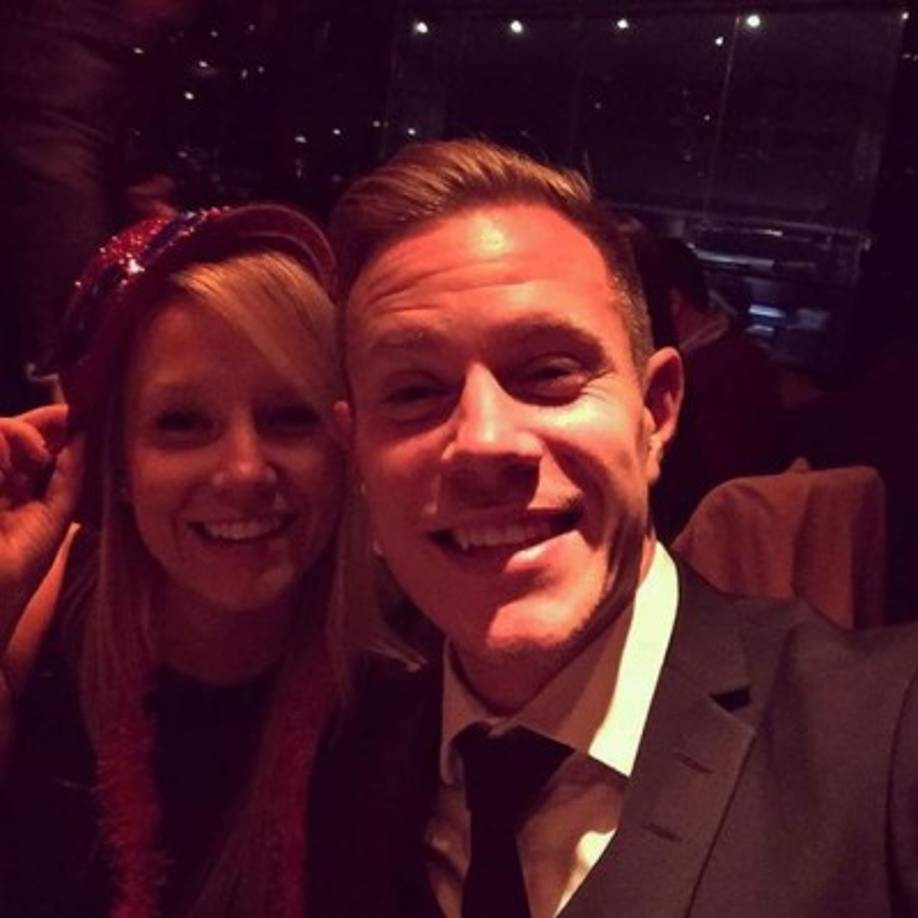 Marc-André ter Stegen y su esposa.