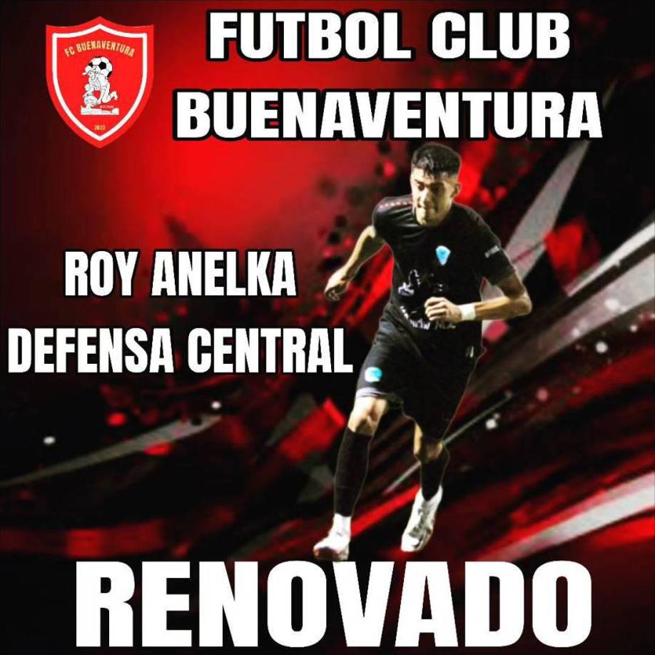 Roy Anelka continuará defendiendo los colores del FC Buenaventura.