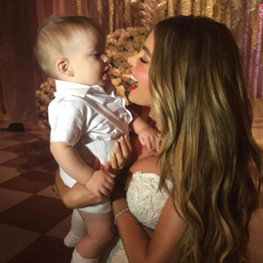 Sofía Vergara y su sobrino.