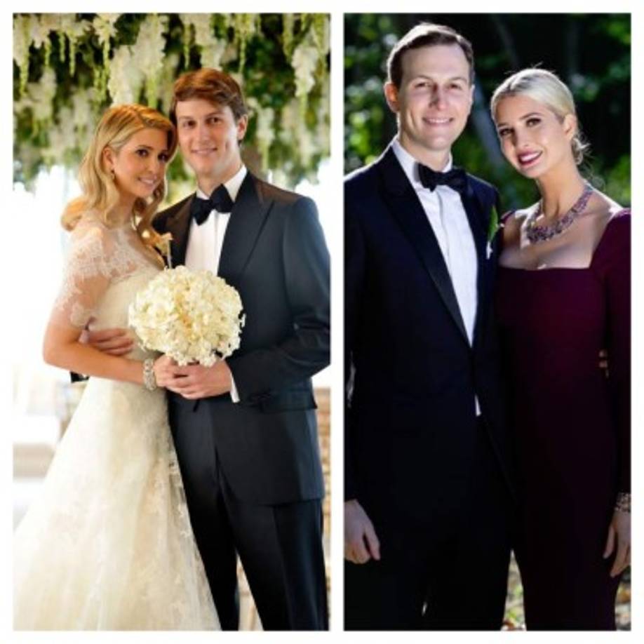 Ivanka Trump y Jared Kushner se casaron en 2009. Diez años, los éxitosos empresarios son consejeros presidenciales de Donald Trump.