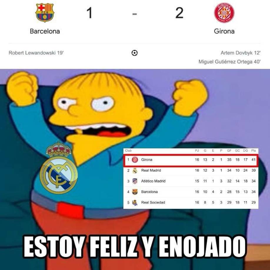 Memes destrozan al Barcelona tras derrota ante el Girona por La Liga