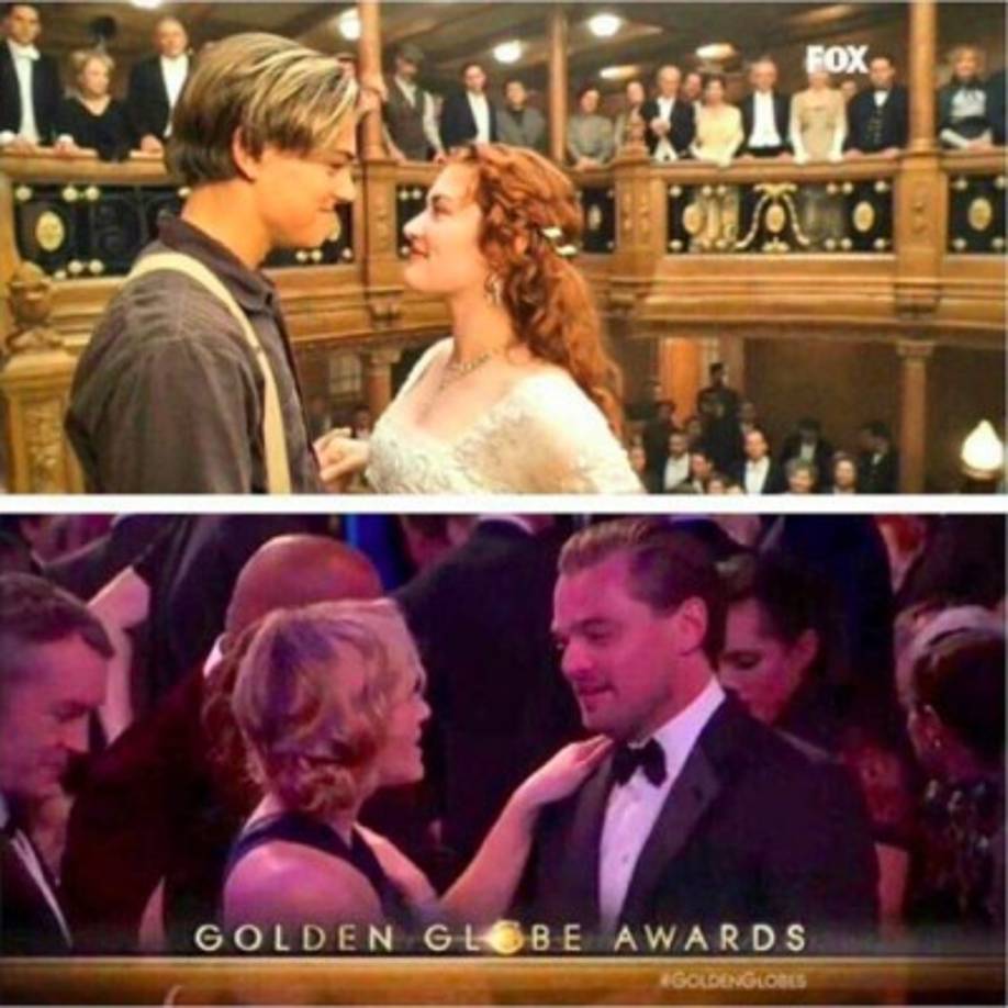 Unieron dos escenas de Leonardo DiCaprio y Kate Winslet cuando protagonizaron Titanic.