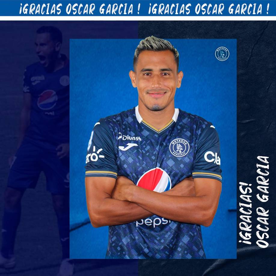 El Motagua anunció la salida del centrocampista de contención Óscar García.