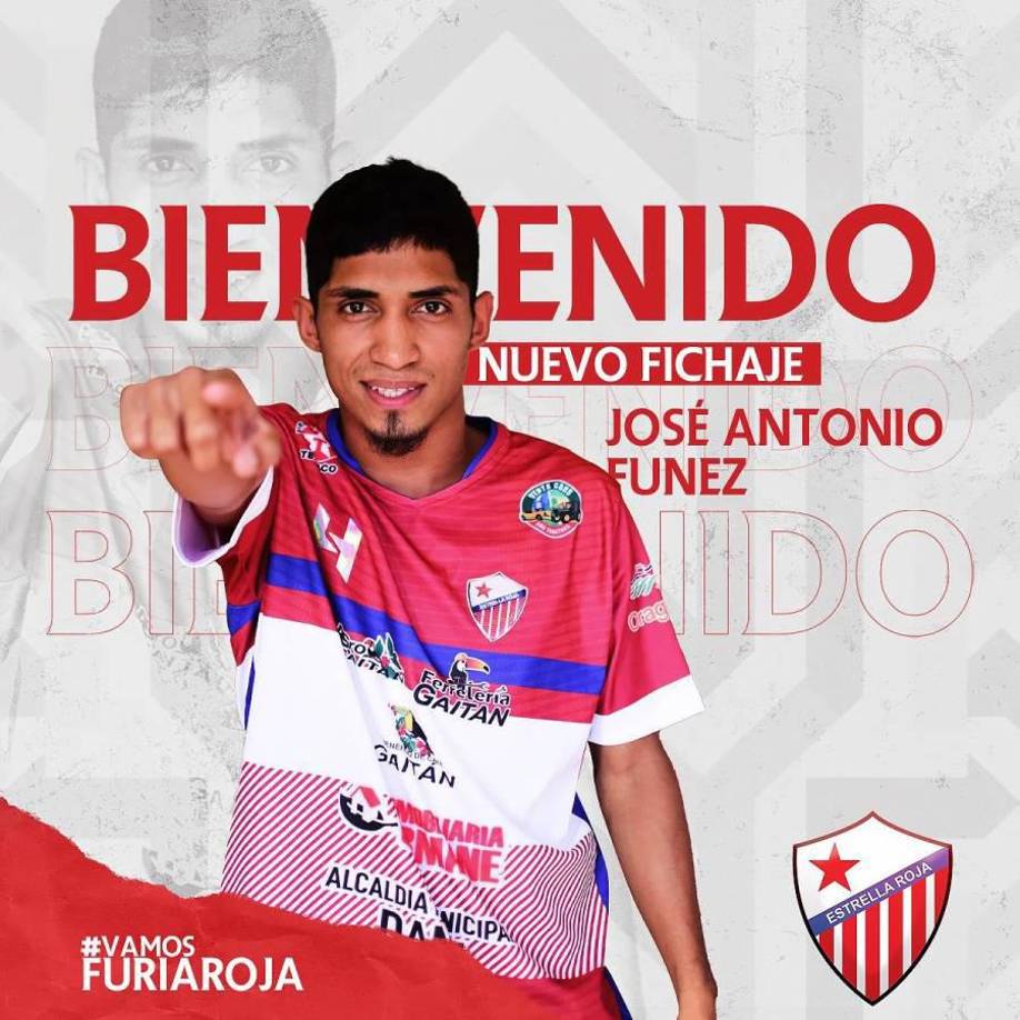Otro de los nuevos elementos es José Antonio Fúnez, quien se une al equipo de Danlí.