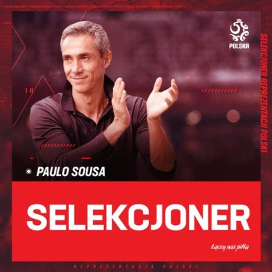 La Federación de Polonia confirmó el nombramiento de Paulo Sousa como nuevo seleccionador absoluto. El estratega portugués rescindió meses atrás su contrato como entrenador del Girondins de Burdeos.