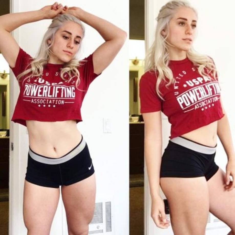 Además, compite como profesional en levantamiento de pesas. 'Mi único objetivo es ser más fuerte', dice. Para ello entrena entre cuatro a cinco veces por semana. Esto también le ha ayudado a sentirse más cómoda con su cuerpo.