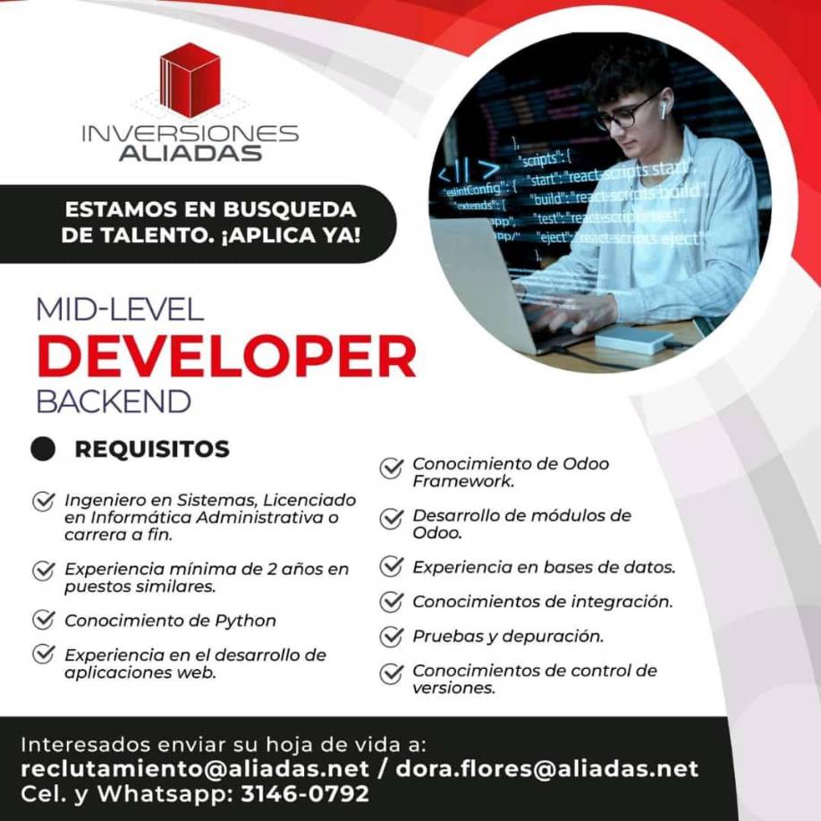 Oportunidades de empleo en Inversiones Aliadas. 