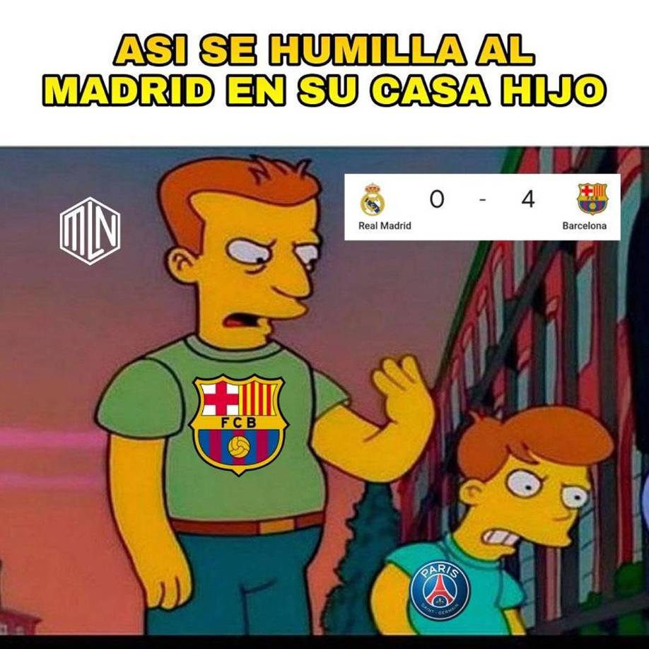 Los memes crucifican al Real Madrid tras ser goleado y humillado por el Barça de Xavi