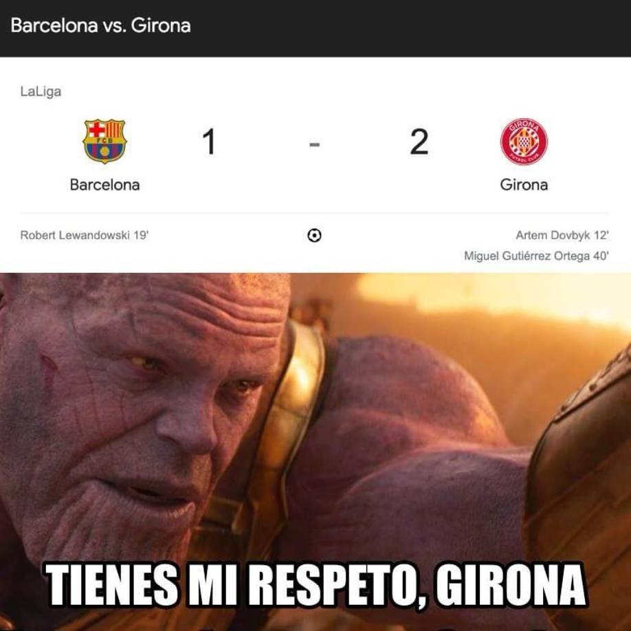 Memes destrozan al Barcelona tras derrota ante el Girona por La Liga