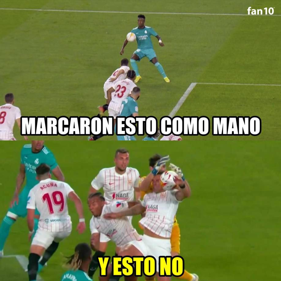 Los memes de la remontada del Real Madrid en Sevilla: El VAR, el árbitro, Benzema y el Barça