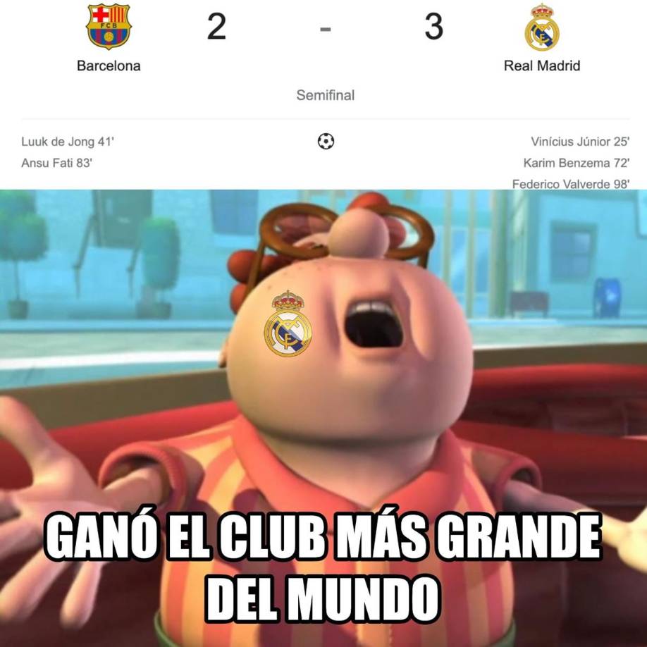Los memes se burlan del Barcelona tras perder ante Real Madrid en Supercopa de España