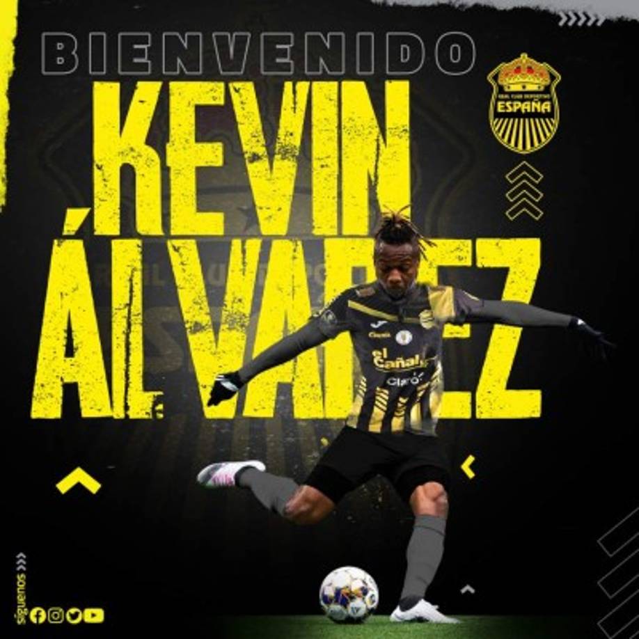 El Club Deportivo Real España dio tremenda sorpresa al anunciar la llegada del defensor Kevin Álvarez, quien se une al conjunto sampedrano procedente del IFK Norrköping de la primera división de Suecia. Se une cedido a préstamo para este Apertura 2021-2022.