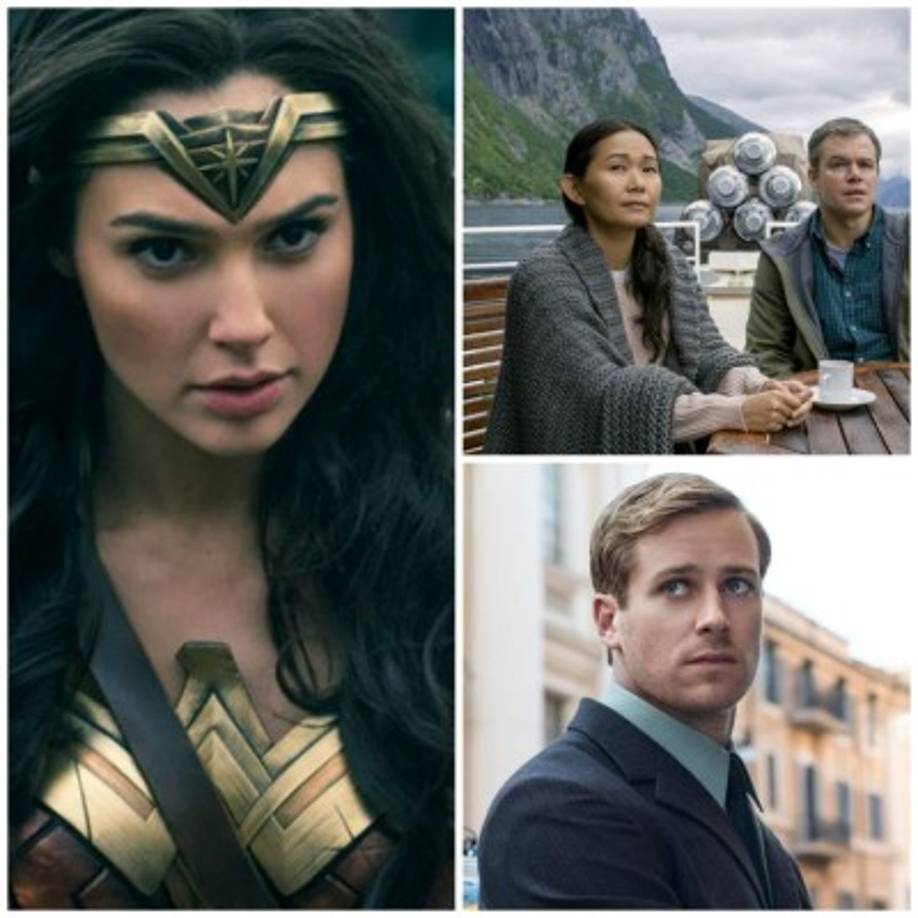 - Desaires y sorpresas -<br/><br/>Entre los mayores desaires de la jornada están los nominados a los Globos de Oro Armie Hammer ('Llámame por tu nombre') y Hong Chau ('Pequeña gran vida'), que quedaron por fuera de los Óscar, así como 'Mujer Maravilla' que no entró en ninguna categoría.<br/><br/>'Mudbound' y 'Por eso lo llaman amor' (The Big Sick) estuvieron ausentes de la categoría de mejor película, aunque recibieron nominaciones.