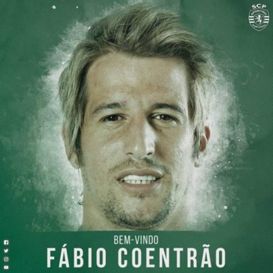 Fabio Coentrao: El Real Madrid ha oficializado que el lateral portugués no sigue en el equipo y lo ha cedido al Sporting Lisboa de Portugal.